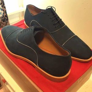 Christian Louboutin Blue Greggo Zip Flat Mens